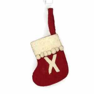 Christmas Mini Stocking X Monogram